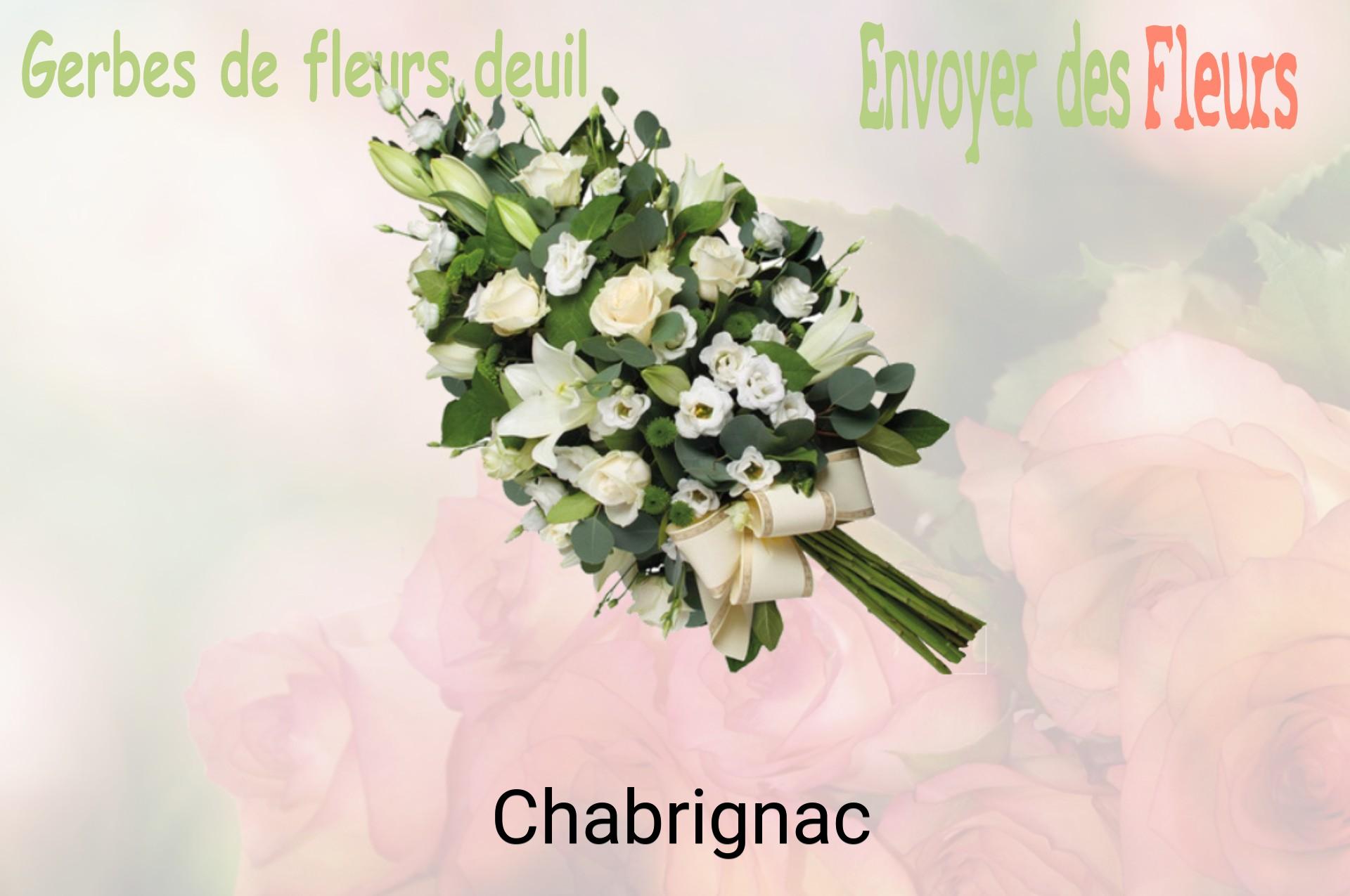 Gerbe de fleurs de deuil livrée à Chabrignac